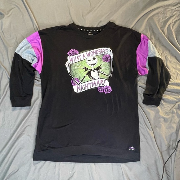 Tim Burton’s Nightmare Before Christmas Wonderful Nightmare Sleep Dress XL - Picture 1 of 8